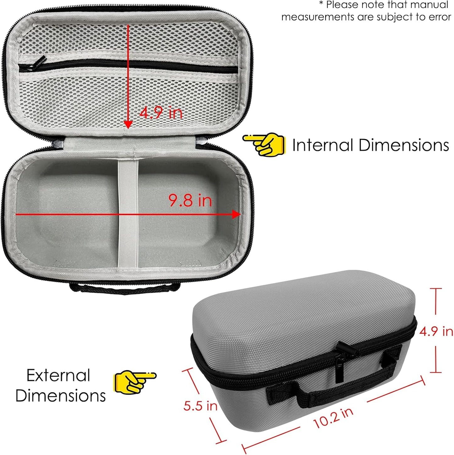DUPULEE HY320 HY320 HY320 Projector Carrying Case and Lens Cap,Hard Travel Storage Bag Compatible with Magcubic