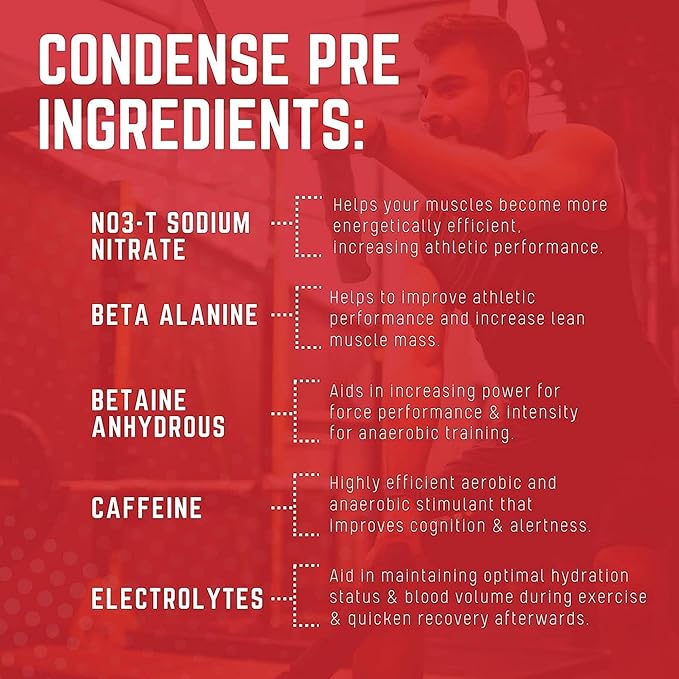 Purus Labs CONDENSE PreWorkout Powder, 40 Servings (Crisp Green Apple)