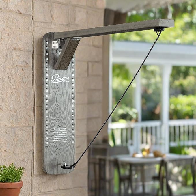 Ringo Outdoor Premium Hook and Ring Game. Fully Assembled and Mounts in 90 Seconds, Lifetime Warrantee. Made for Outdoors!