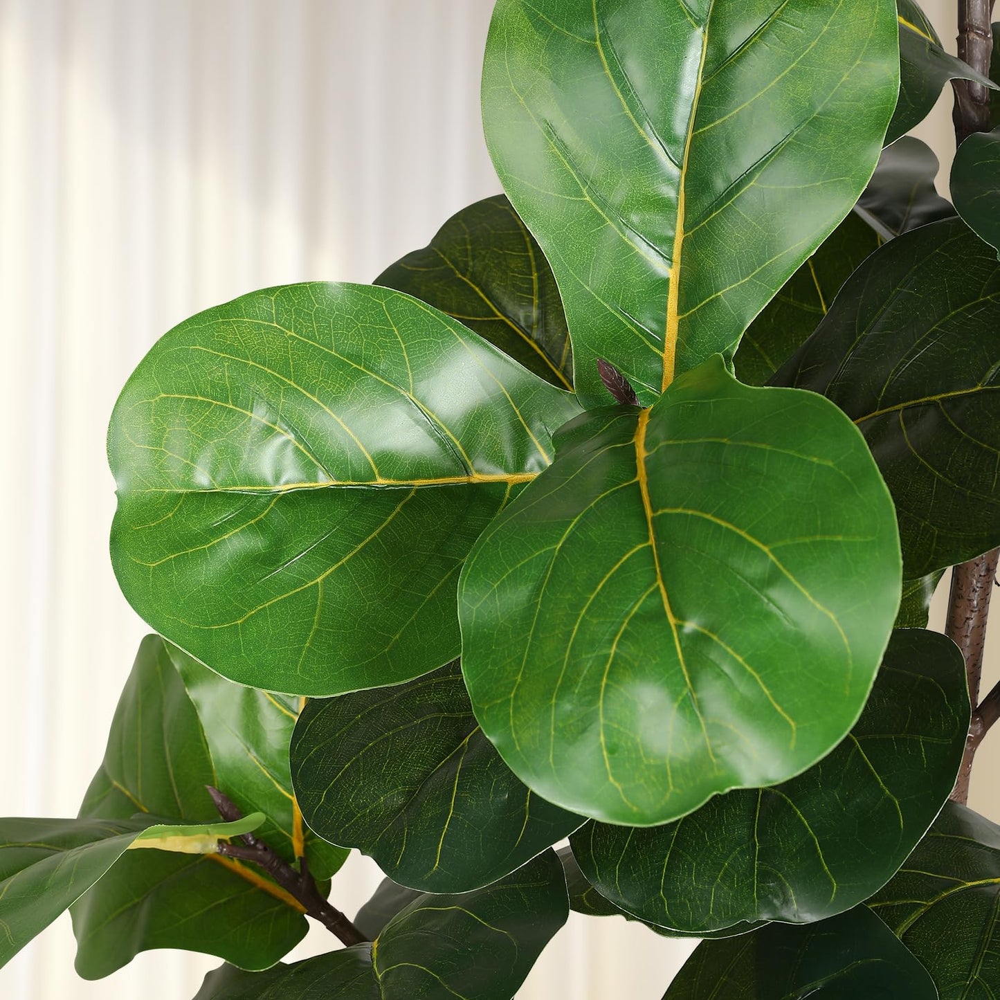 LUWENER 6ft Artificial Fiddle Leaf Fig Tree Plant,Fake Ficus Lyrata in Pot,Ficus Faux Plant Artificial Trees for Office Indoor Outdoor Garden Living Room Home Decor 1PCS-71in