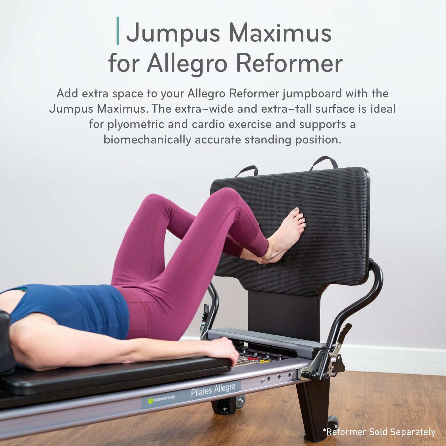 Balanced Body Jumpus Maximus Padded Jumpboard, Extra-Large Pilates Equipment for Pilates Reformer Exercises, Workout Equipment for Pilates Reformer, Home Gym or Studio Exercise Equipment