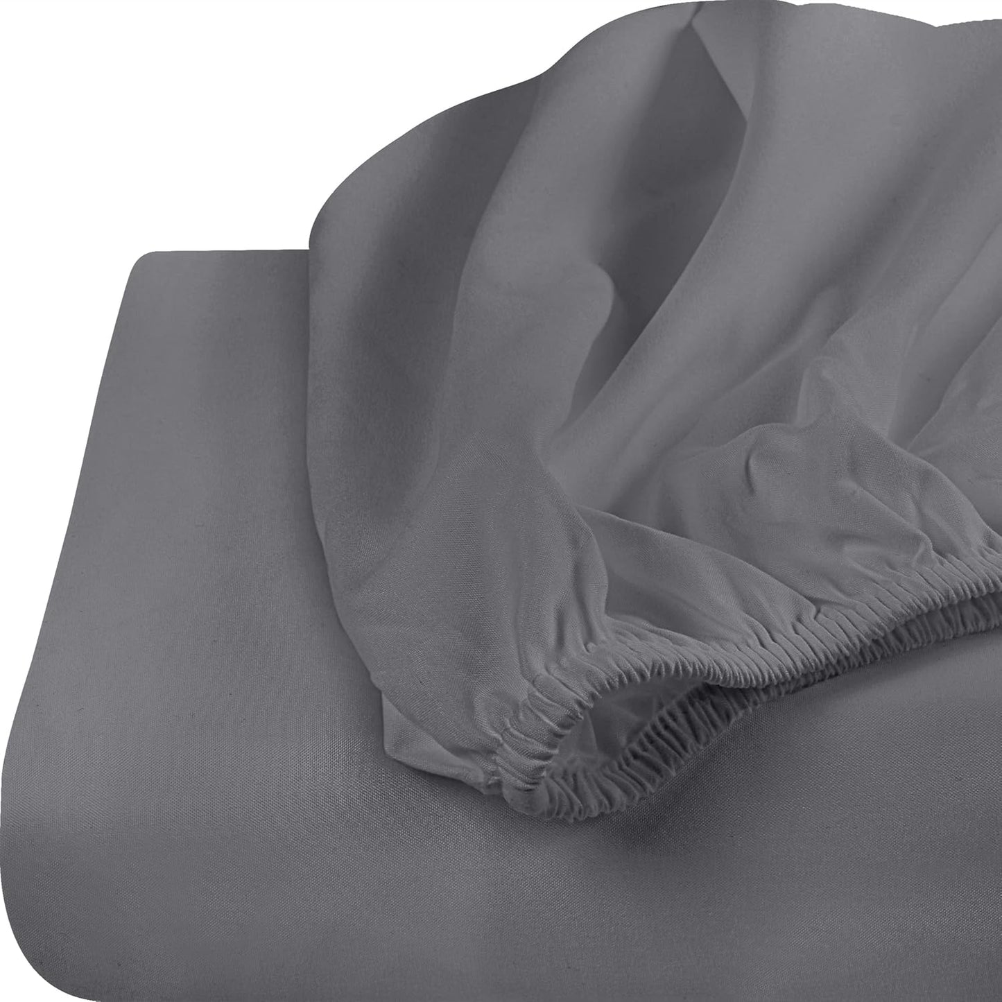 Utopia Bedding Twin XL Fitted Sheets - Soft Brushed Microfiber with Deep Pockets - 2 Pack in Grey