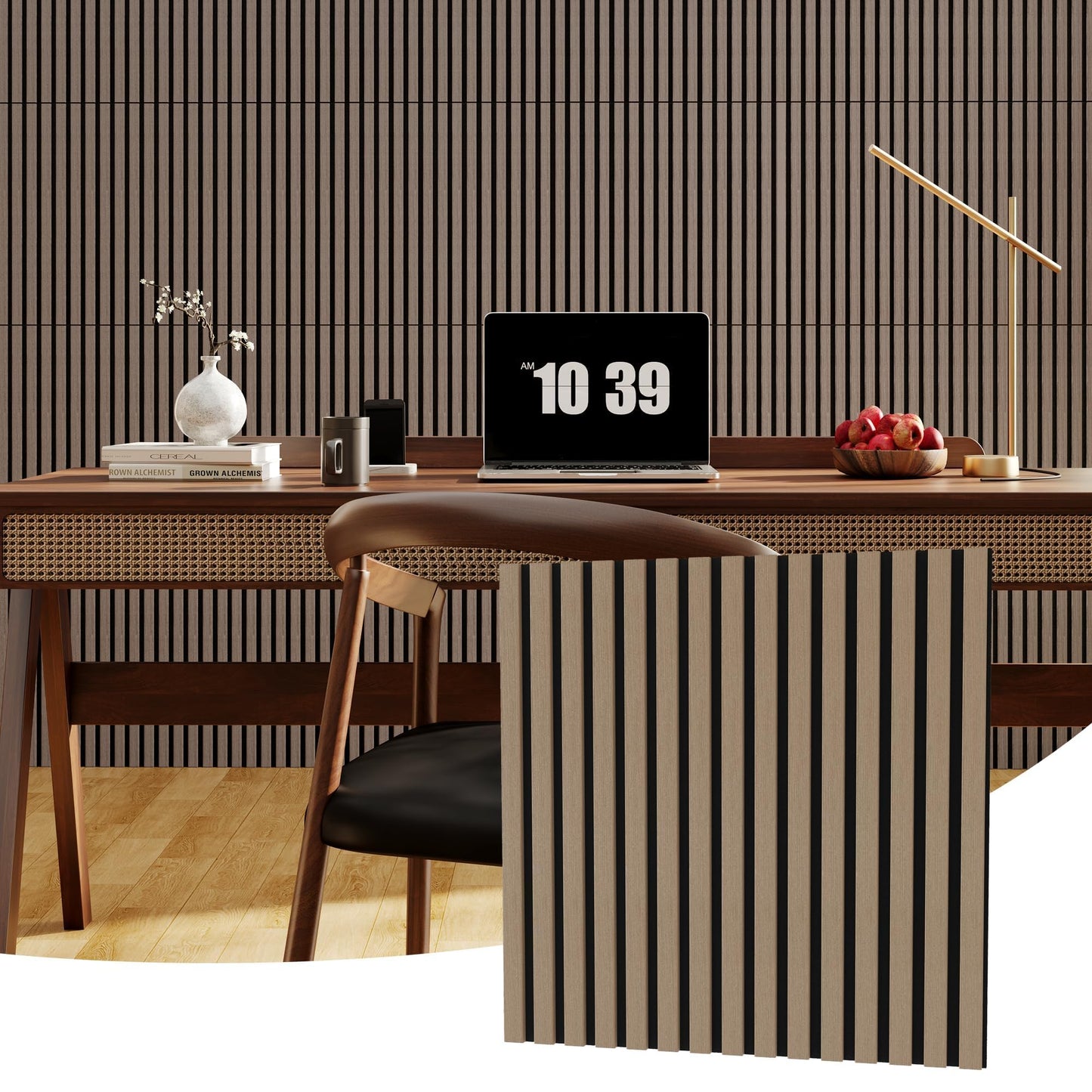 Sound Panels,8-Pack Wood Acoustic Wall Panels, 23.6x23.6 Inch,Sound Absorbing Tiles for Noise Reduction - Decorative Wall Covering for Home Theater, Studio, Office, Bedroom & Living Room Decor (31 Sq