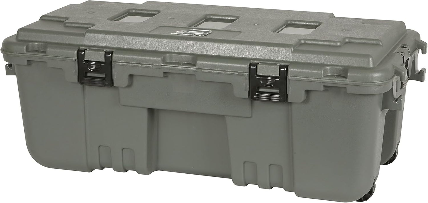 Plano Storage Trunk - 108 Quart Storage Solution with Wheels | Hunter Green