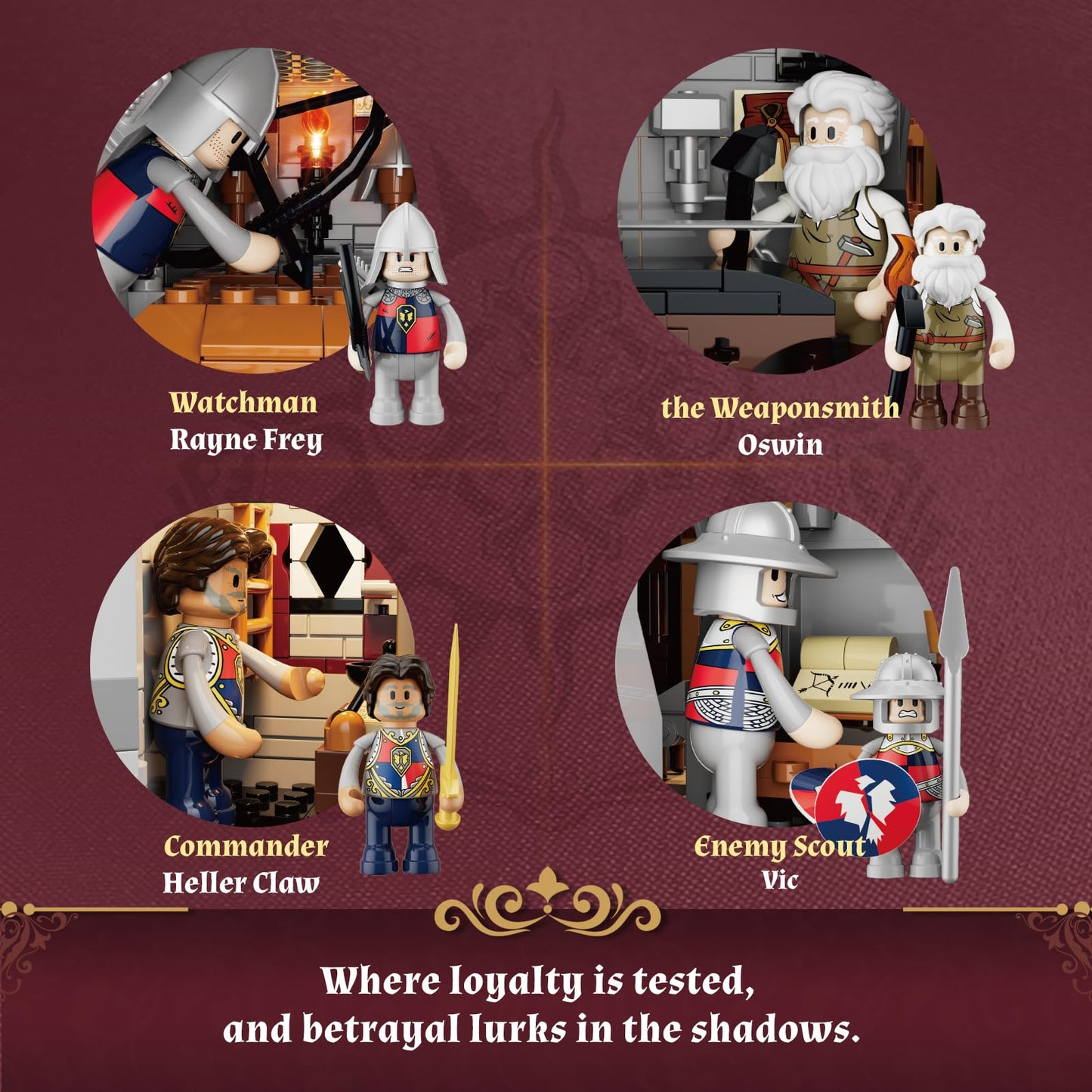 Lumibricks Medieval Castle Armory Lighting Building Bricks Set - Middle Ages City Town Modular Collection Display Kit with Minifigures 2895 Pcs for Adults & Teens