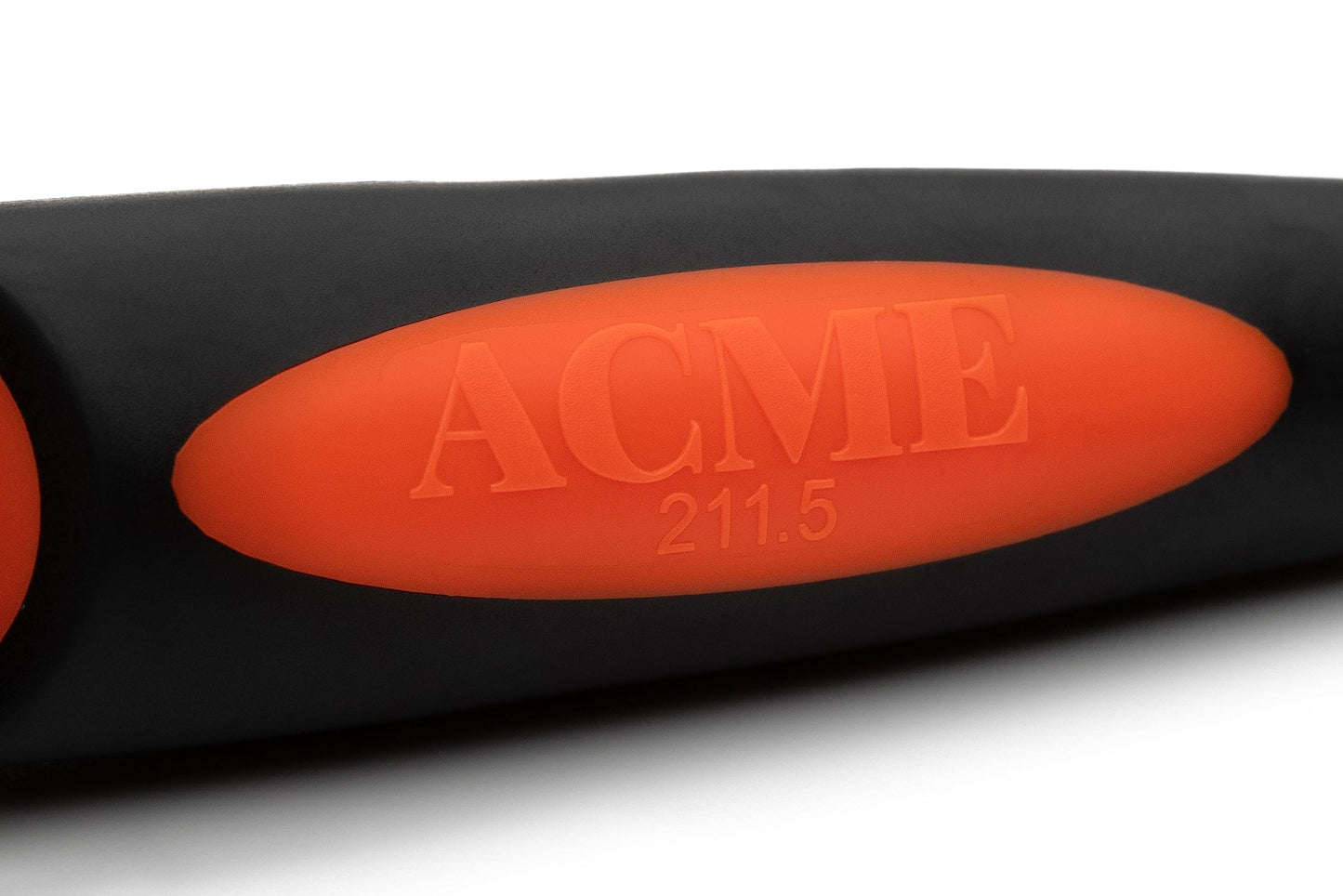 ACME Alpha 211.5 Professional Dog Training Whistle with Enhanced Ergonomic Grip. BPA-Free Plastic. 110 dBA. Long Range. Standardized Frequency. Weatherproof. Made in the UK (Black on Day Glow Orange)