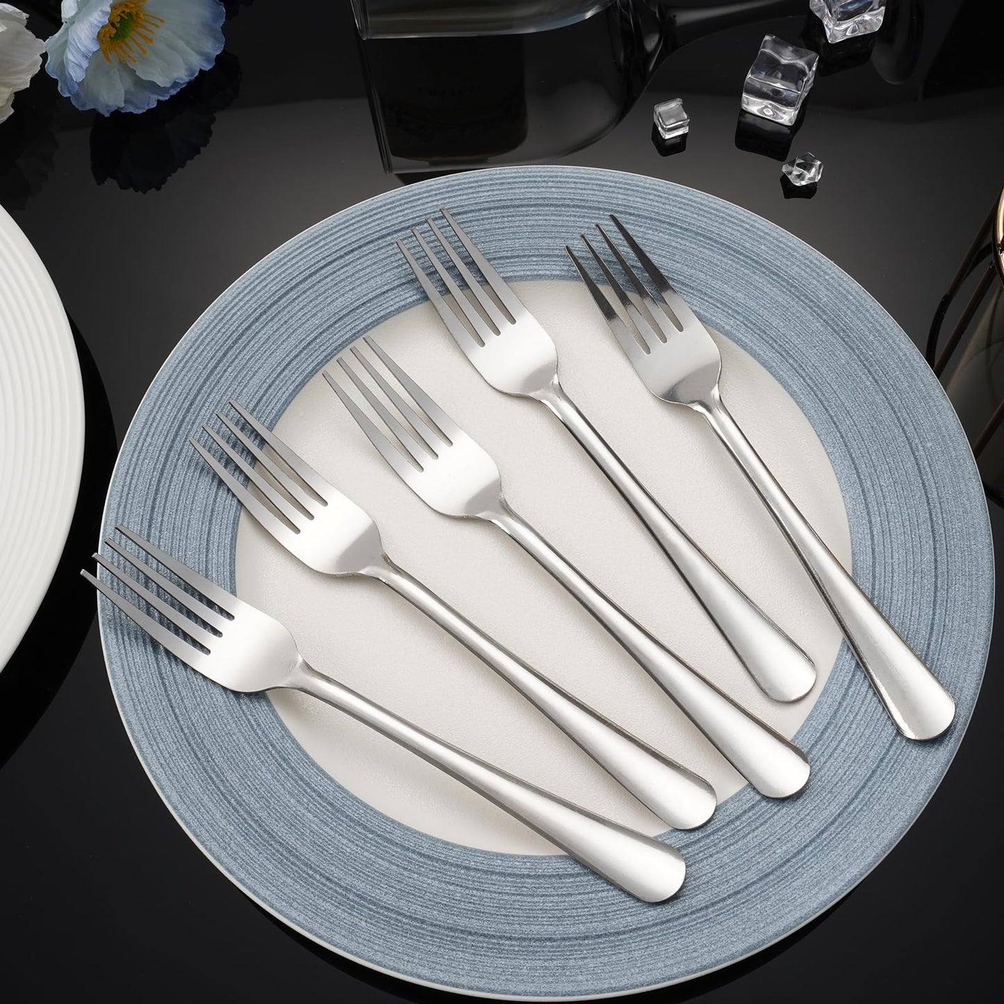 Hansmart 60 PCS Dinner Fork Set - Windsor Stainless Steel Silverware Fork 7.1 Inch with Dishwasher Safe Flatware Forks for 60,Table Forks for Home,Kitchen or Restaurant
