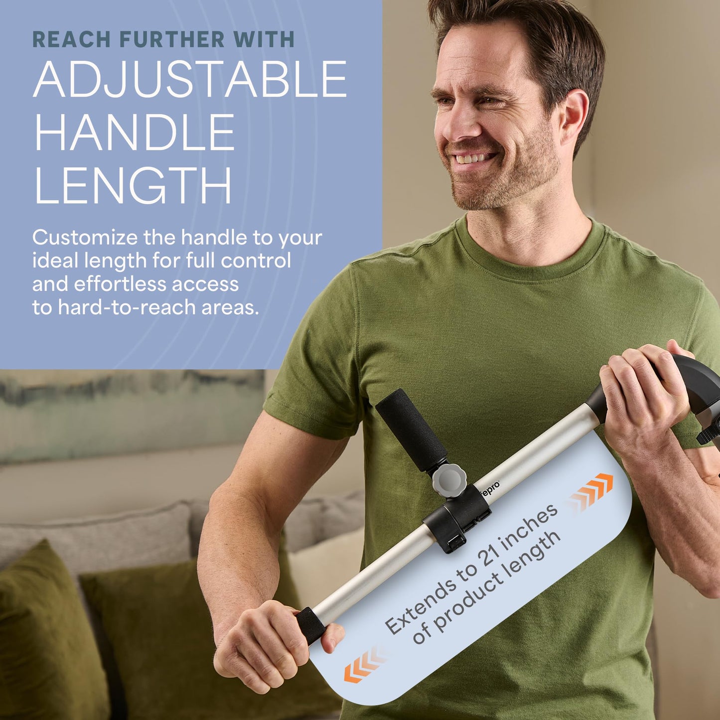 LifePro Massage Gun Holder for Back – Ergonomic Massage Gun Extension Handle – Compatible with All Major Brands - Portable, Lightweight, Targets Hard-to-Reach Areas