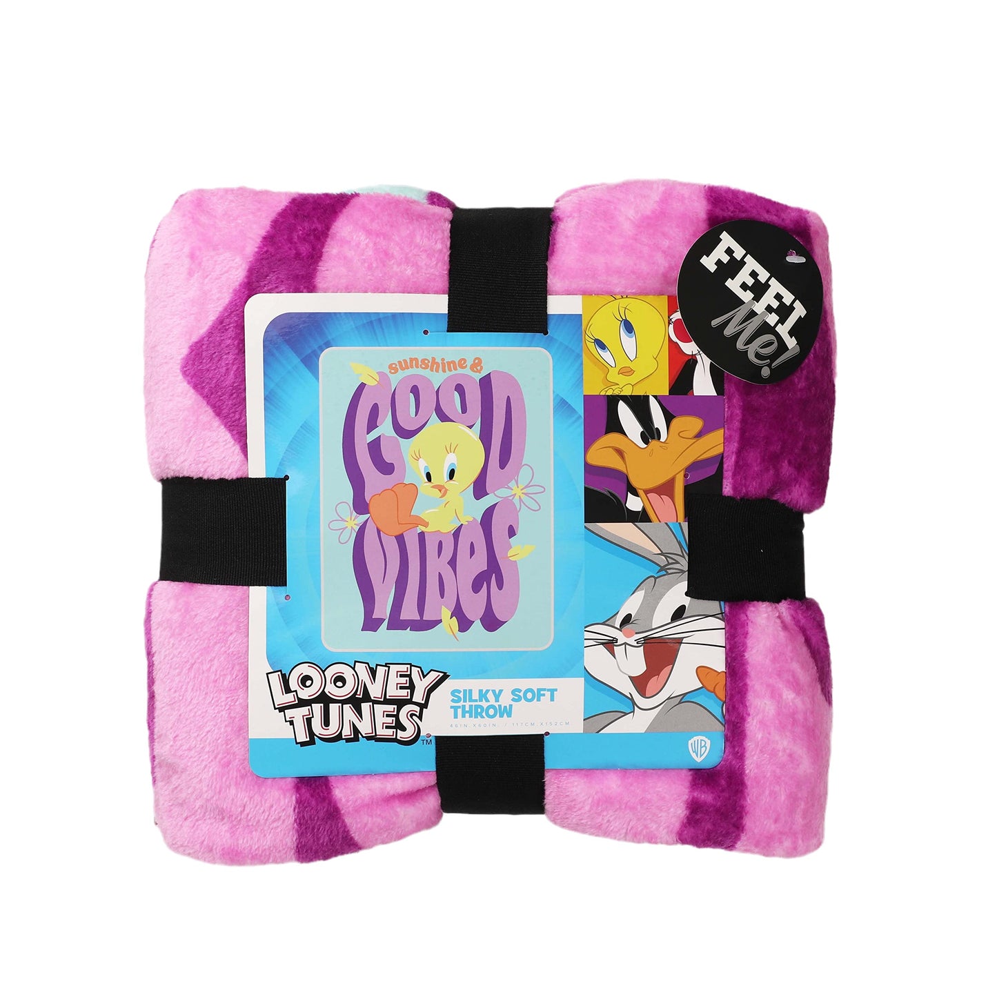 Northwest Looney Tunes Silk Touch Throw Blanket, 46" x 60", Good Vibes