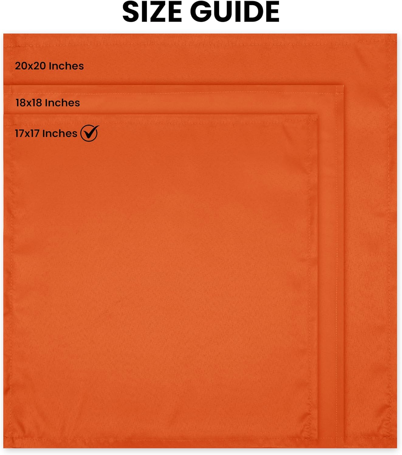 Utopia Home Cloth Napkins - Orange 12-Pack | 17x17 Inches, Perfect for Halloween, Thanksgiving & Events