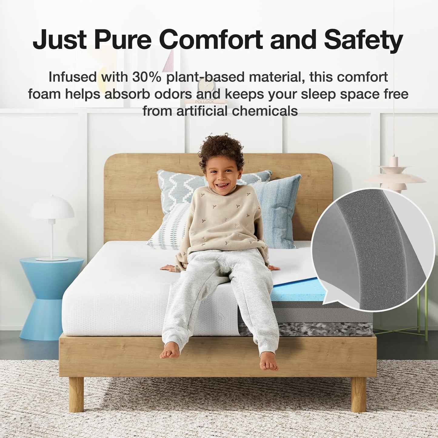 Novilla Gel Memory Foam Mattress - 5 Inch Queen Size for Cooling Sleep & Pressure Relief | CertiPUR-US Certified