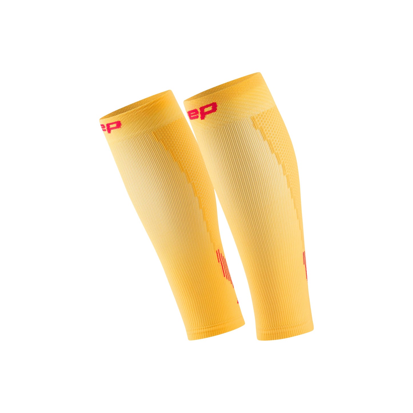 CEP Core Run Compression Calf Sleeves 5.0, Marigold/Burgundy, Women, III