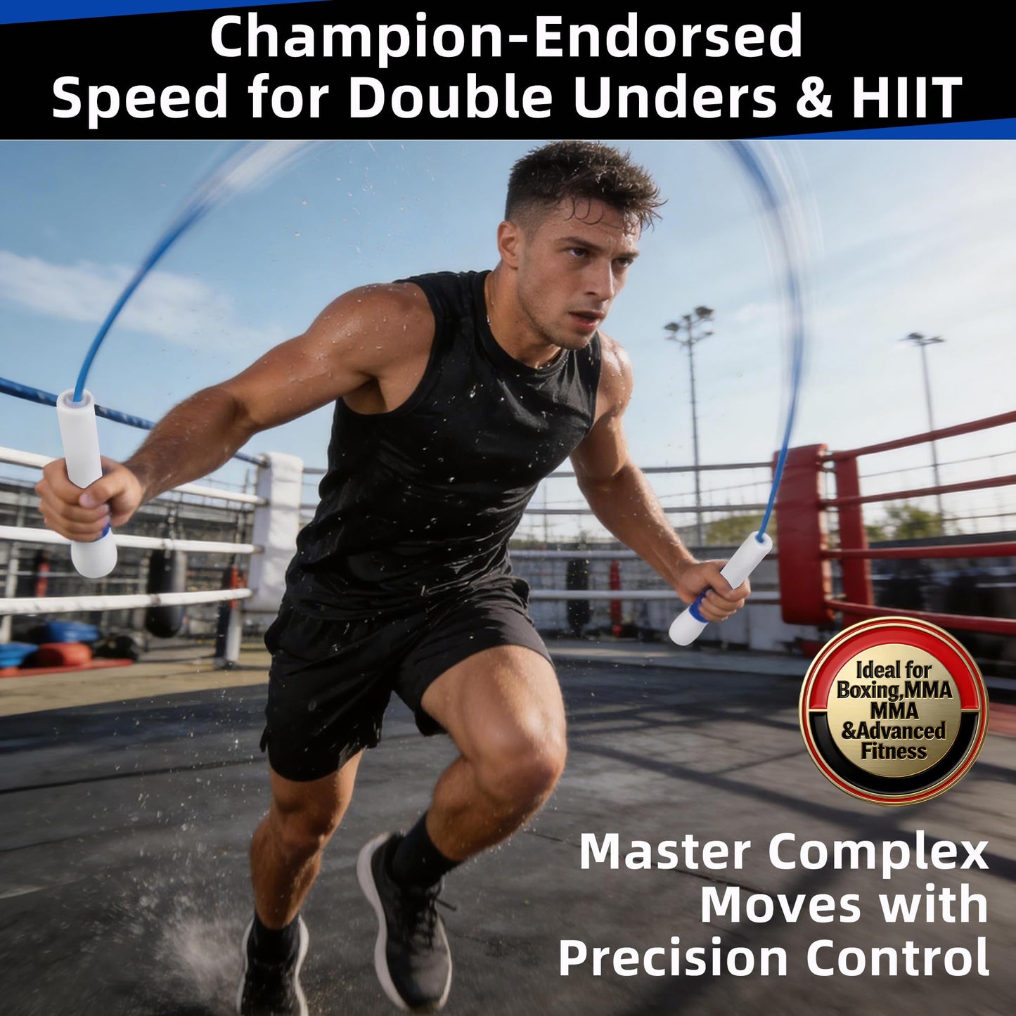 YUEDONG Magic Wand Jump Rope - Non-Bearing PVC Fitness Rope with Adjustable Length, Textured Grip for Men, Women, and Kids - Available in 3mm & 4mm Diameter, 2.8m, 71.6g(Oranger,3mm)
