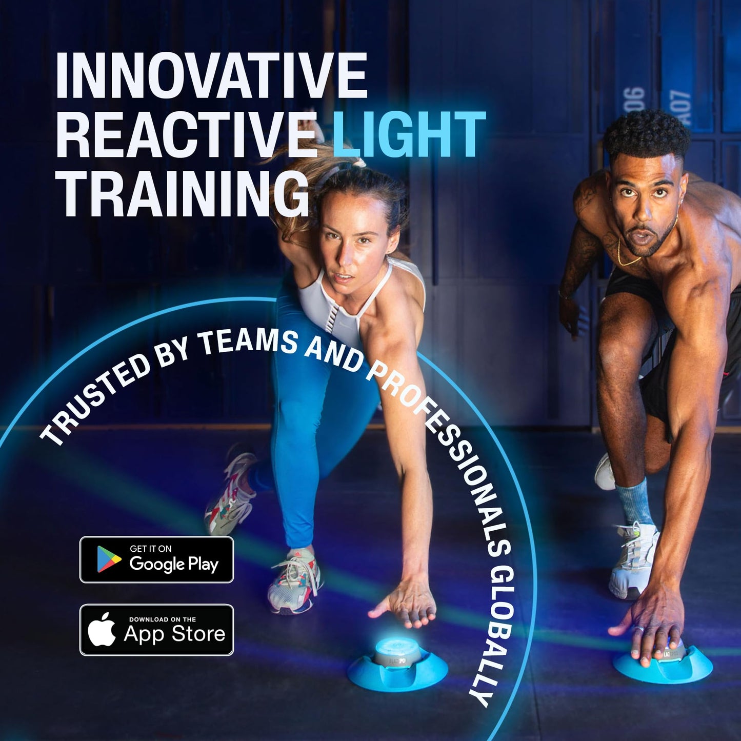 BlazePod Reaction Training Kit Smart Pods for Speed, Agility & Cognitive Drills - Pro-Level Training for Athletes, Trainers, Therapists & Coaches - App Access Included (6 Pods)