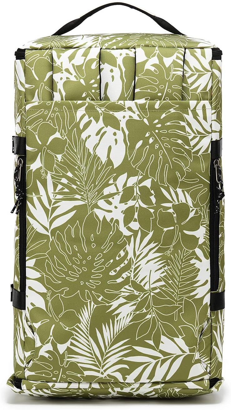 Backpack 4-Way Kalesi Gym Duffle Bag Waterproof with Shoes Compartment for travel Sport Hiking laptop (olive-green)