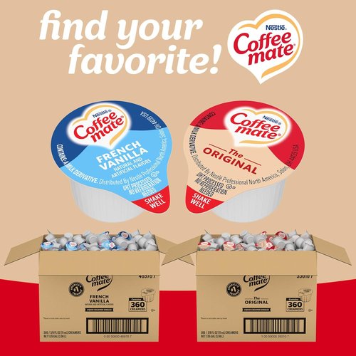 Nestle Coffee-Mate Coffee Creamer Singles - Original Non-Dairy Liquid Creamer | 0.375 Fl Oz Tubs (360 Pack)