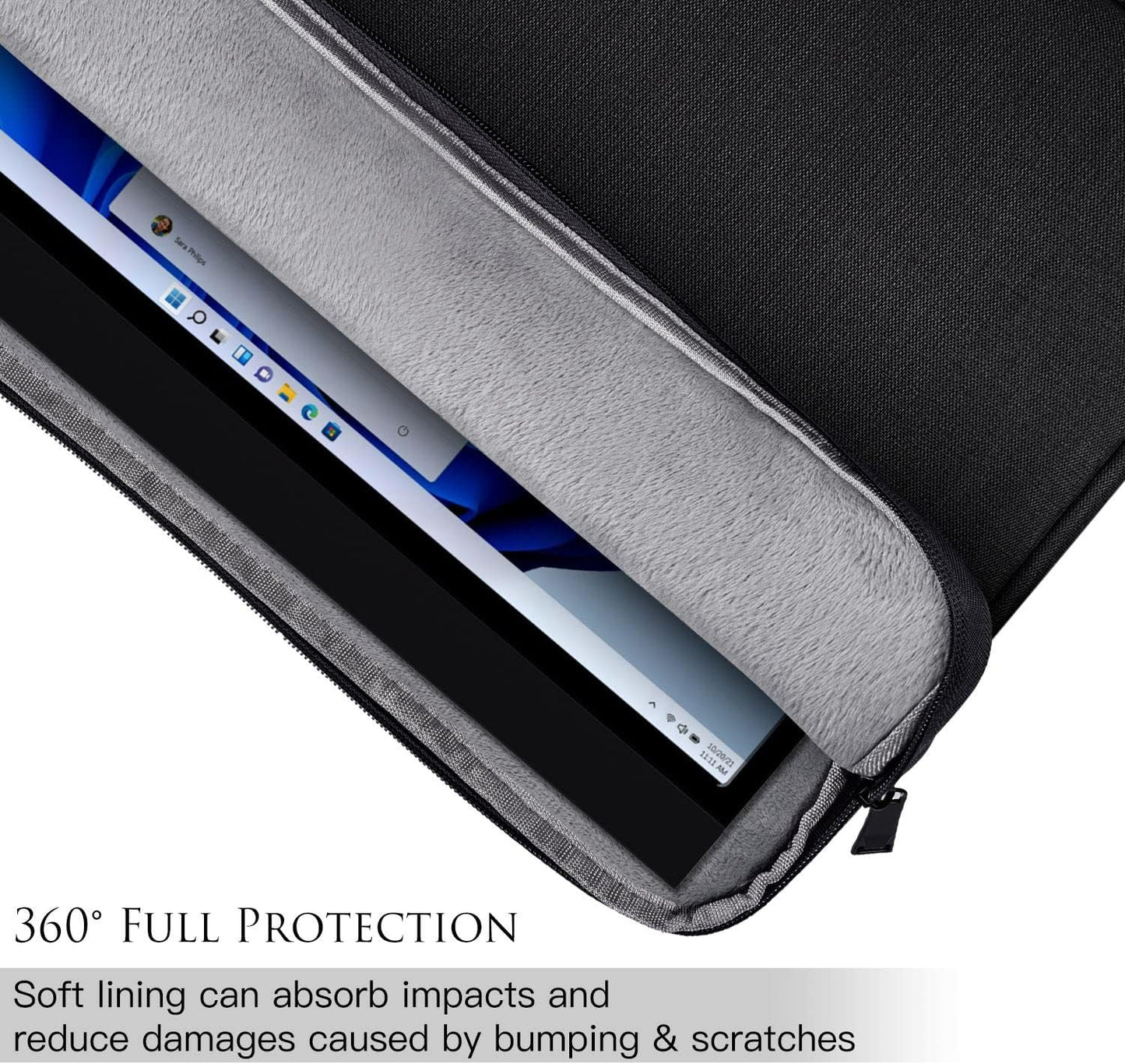 CaseDeer 15.6 16.1 Inch, 15.6-16.1 Inch 15"x10.8" Portable Monitor Case Carrying Sleeve for Most Portable Monitor