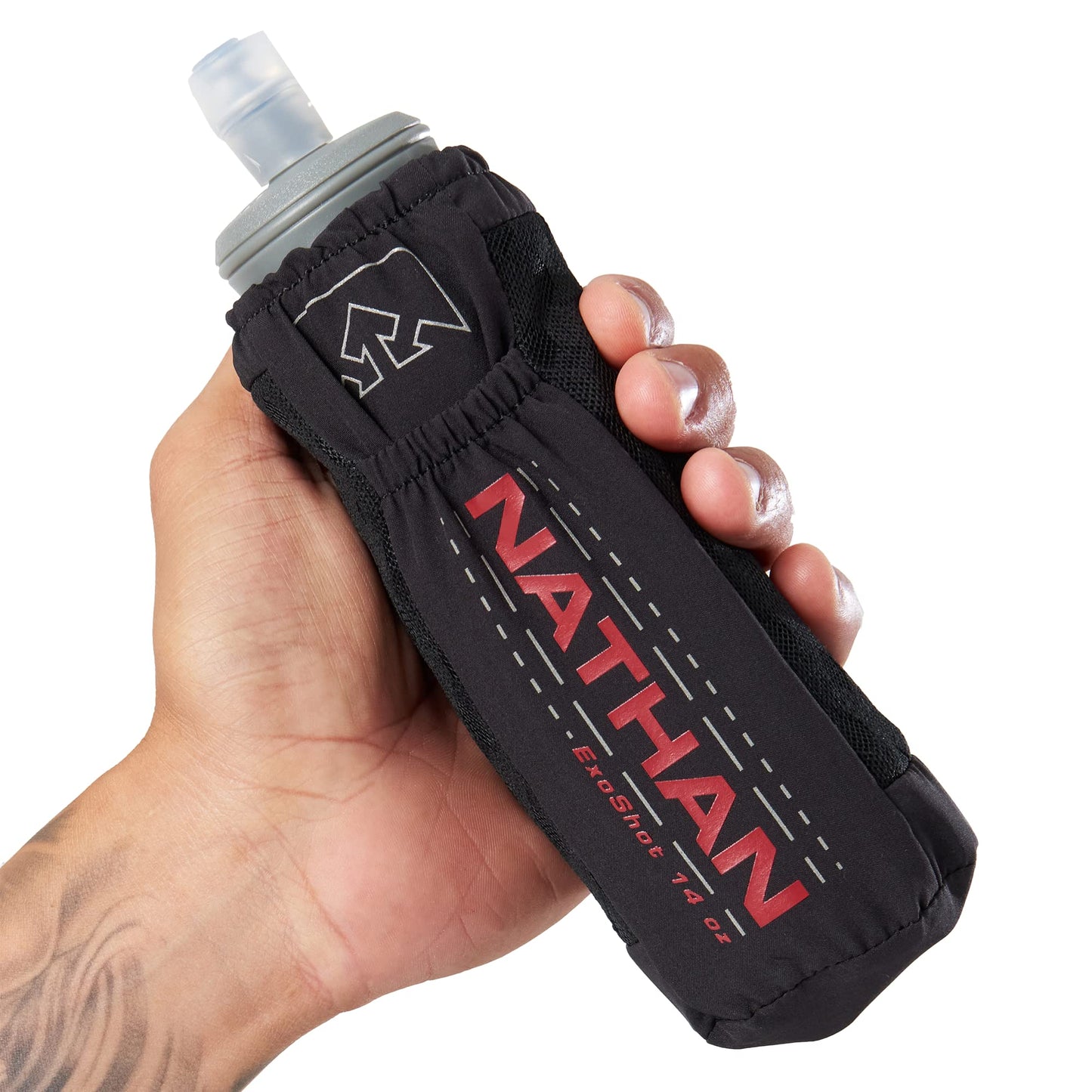 Nathan ExoDraw & ExoShot 2.0, Handheld Running Water Bottle for Marathons, Hiking, Ultra Running & Outdoor Activity