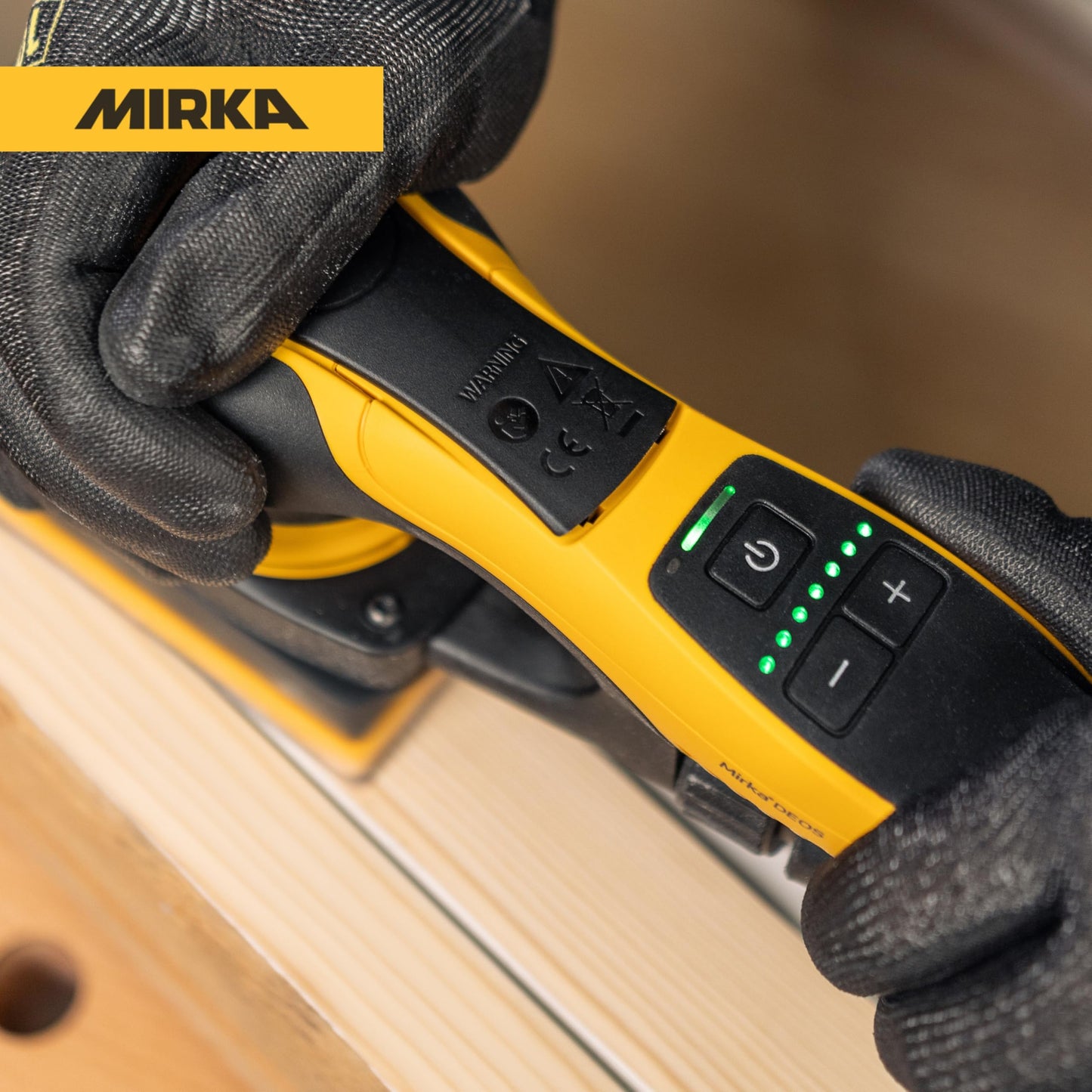 Mirka DEOS II 343X 3" x 4" Electric Orbital Sander, Brushless Motor, Adjustable Speed, Bluetooth-Ready, Dust-Free Sanding – Ideal for Tight Spaces & Detail Work