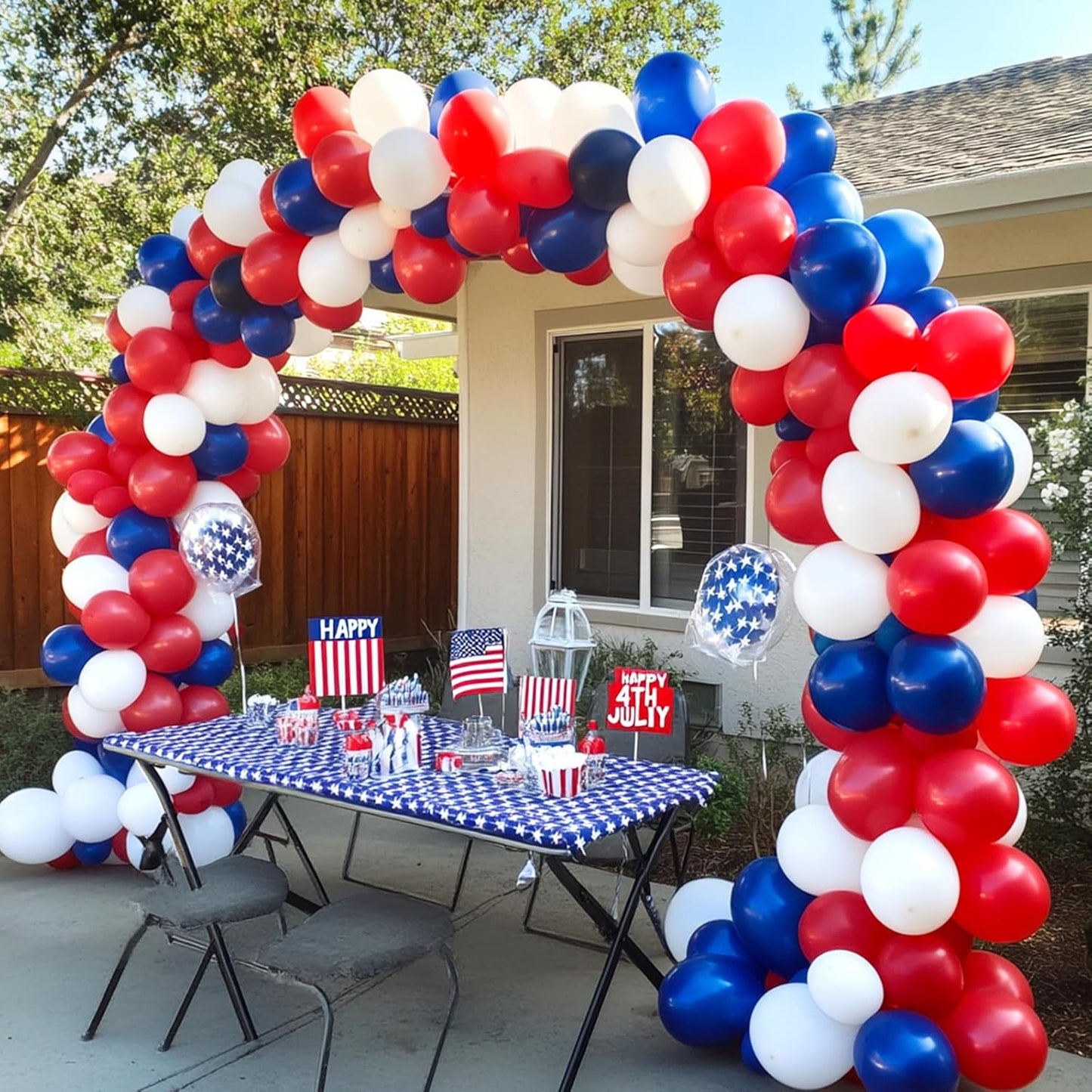 RUBFAC Red Balloons Set - 135 Pieces in Various Sizes for Garland & Arch | Perfect for Christmas & Birthday Decorations