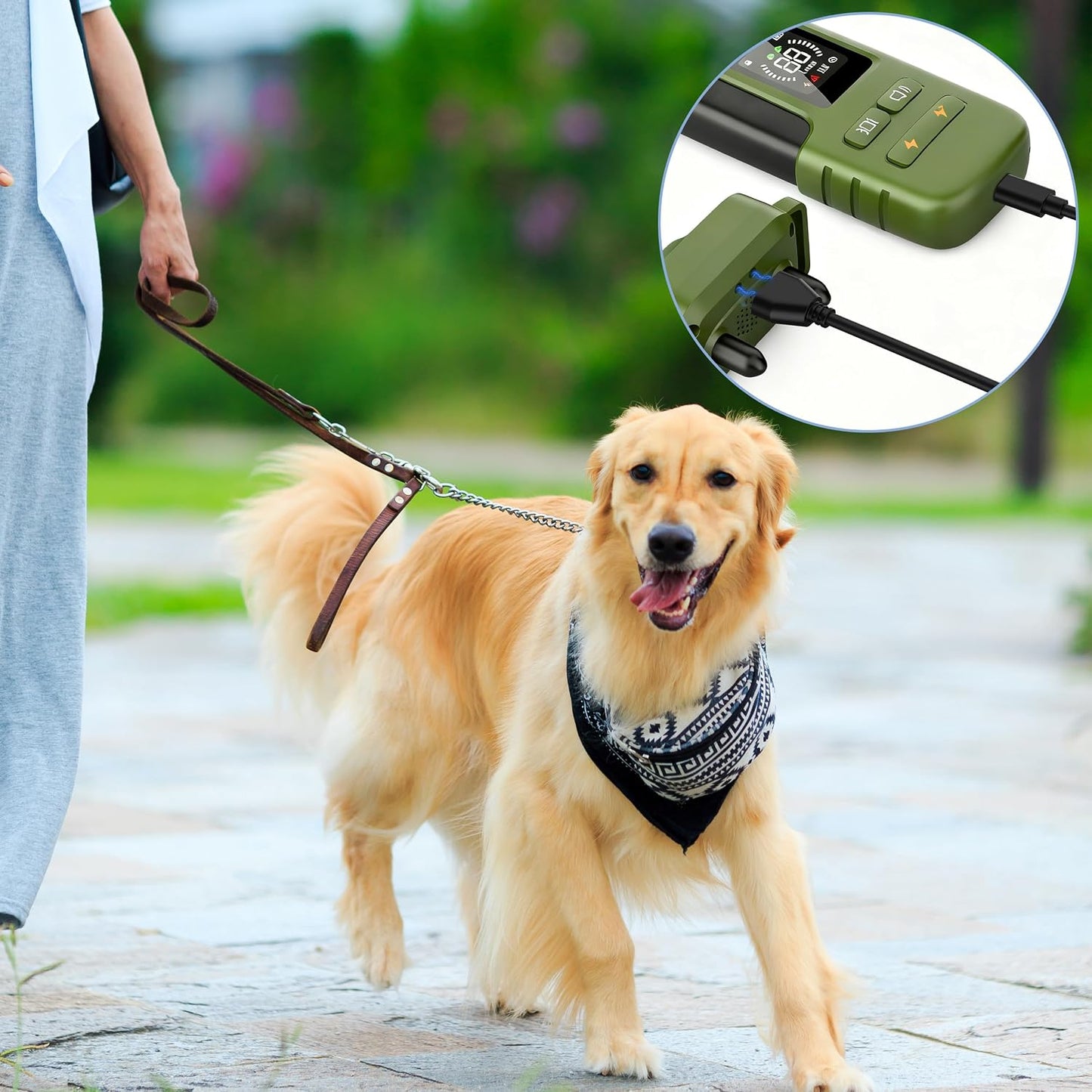 Vanjua 2-in-1 Charger for Delupet/Yawpet/Jugbow Dog Training Collar and Remote, USB C and Magnetic Bark Collar Charging
