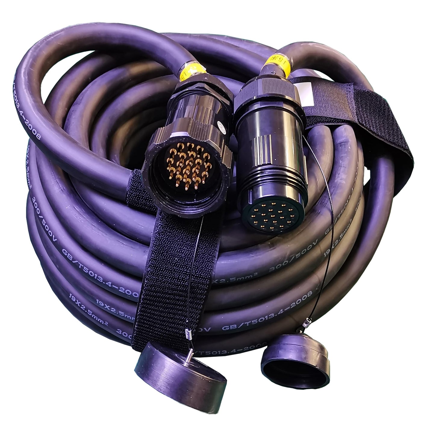 JUNMAN 19pin Socapex Extension Power Cable 50ft 15meters 13AWG 1pc Pack