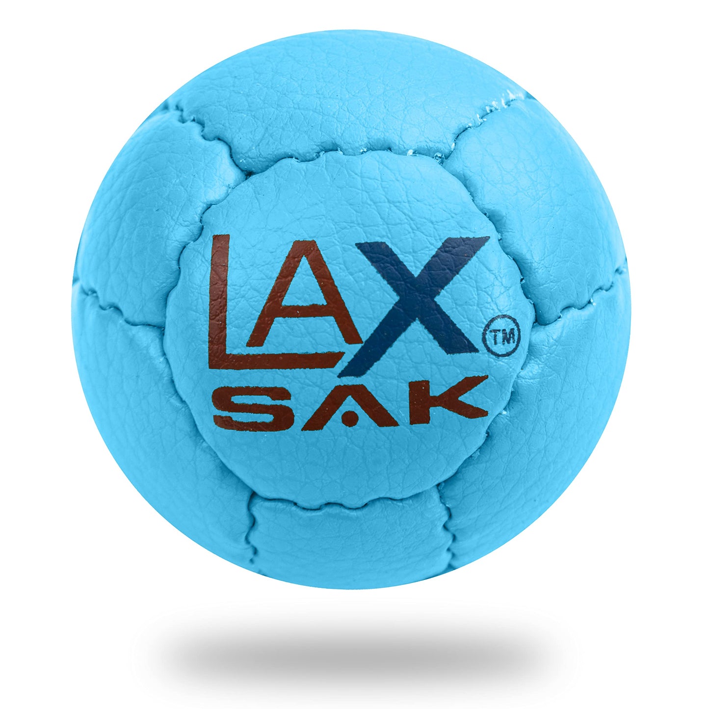Lax Sak Soft Practice Lacrosse Balls - Same Weight & Size as a Regulation Lacrosse Balls, Great for Indoor & Outdoor Practices, Less Bounce & Minimal Rebounds - Carolina Blue, 1 Pack