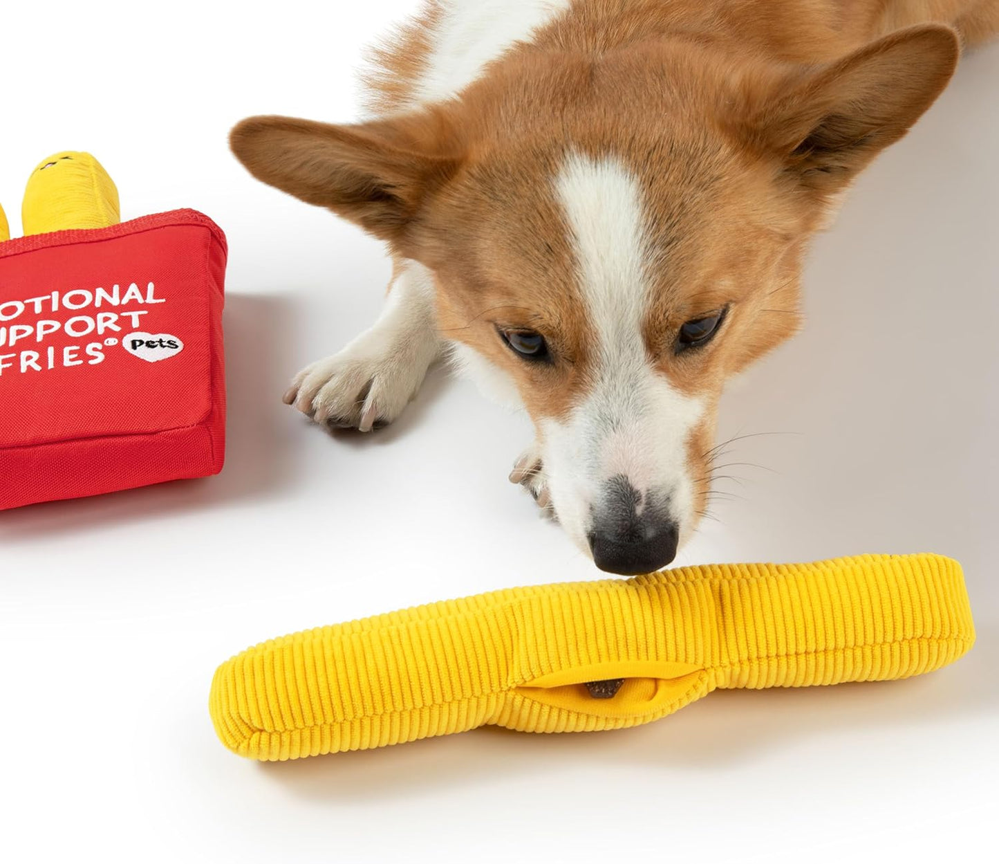Relatable Emotional Support Pet Fries - Cuddly Dog Toys & Puppy Essentials | Great Gift Set with 3 Toys
