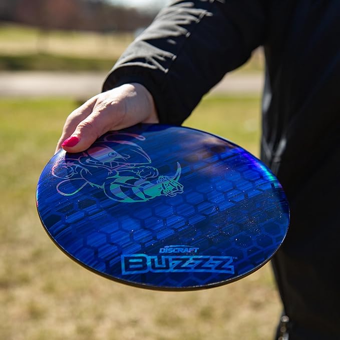Discraft Full Foil Honeycomb Buzzz – Rainbow & Blue | Midrange | ESP | Supercolor | 170 – 177+ Grams