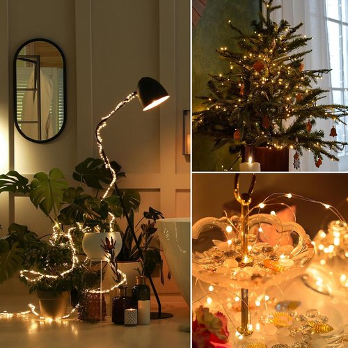 Ariceleo 33 Ft. Fairy Lights | 100 LED Waterproof Copper Wire String Lights - Warm White for Indoor/Outdoor Decor