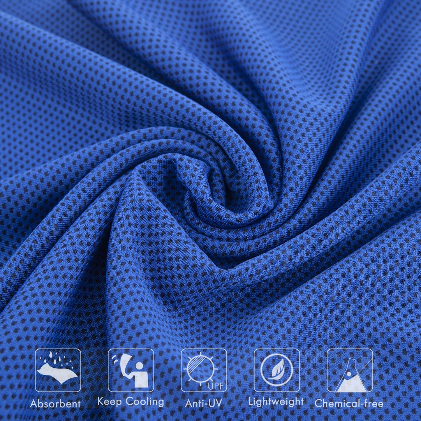 Cooling Towels (4 Pack) 40"x12" - Ice Towel for Neck & Face, Soft Microfiber Chilly Towel, Instant Cooling Relief for Sports, Gym, Yoga, Running, Golf, Camping & Outdoor Activities