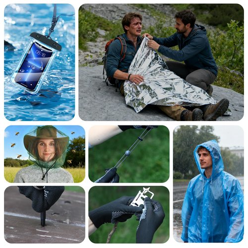 h2CeGak Advent Calendar 2025 Survival Kit Advent Calendar for Men, 24 Days Survival Tools for Adult Teen, 2025 Xmas Calender for Outdoor Enthusiasts Adult Men Teen Boys Husband