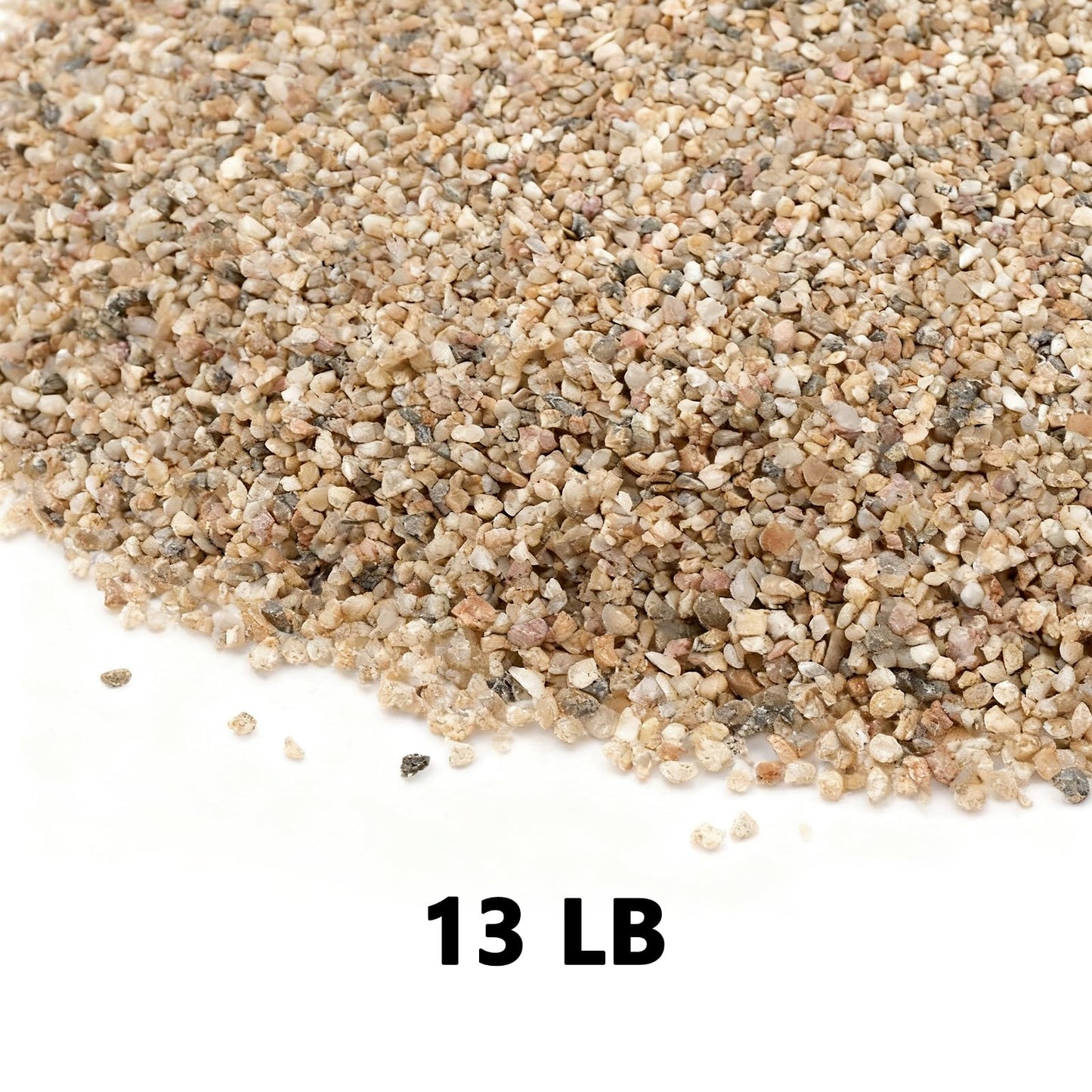 LEXININ River Gritty Sand, 13 LB Coarse Mixed Silica Gravel, 2-4mm