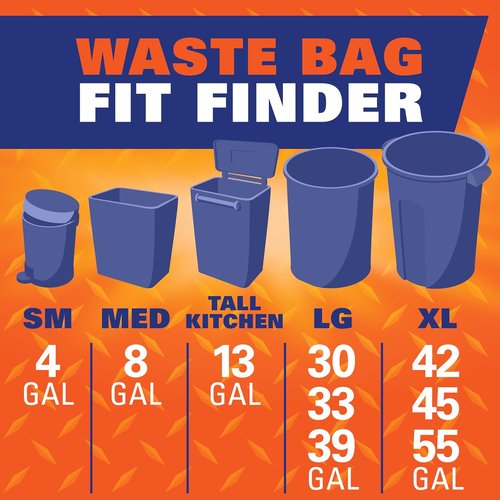 Hefty Ultra Strong Trash Bags - 30 Gallon, Black, Unscented, 25 Count | Durable & Reliable