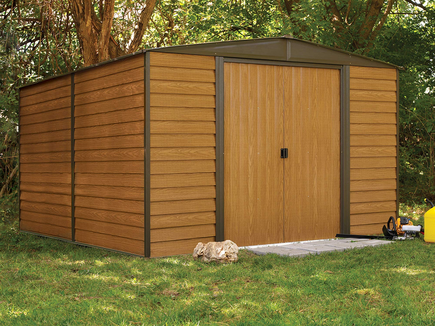 Arrow WR1012 Woodridge EG Steel Storage Shed, 10 by 12-Feet