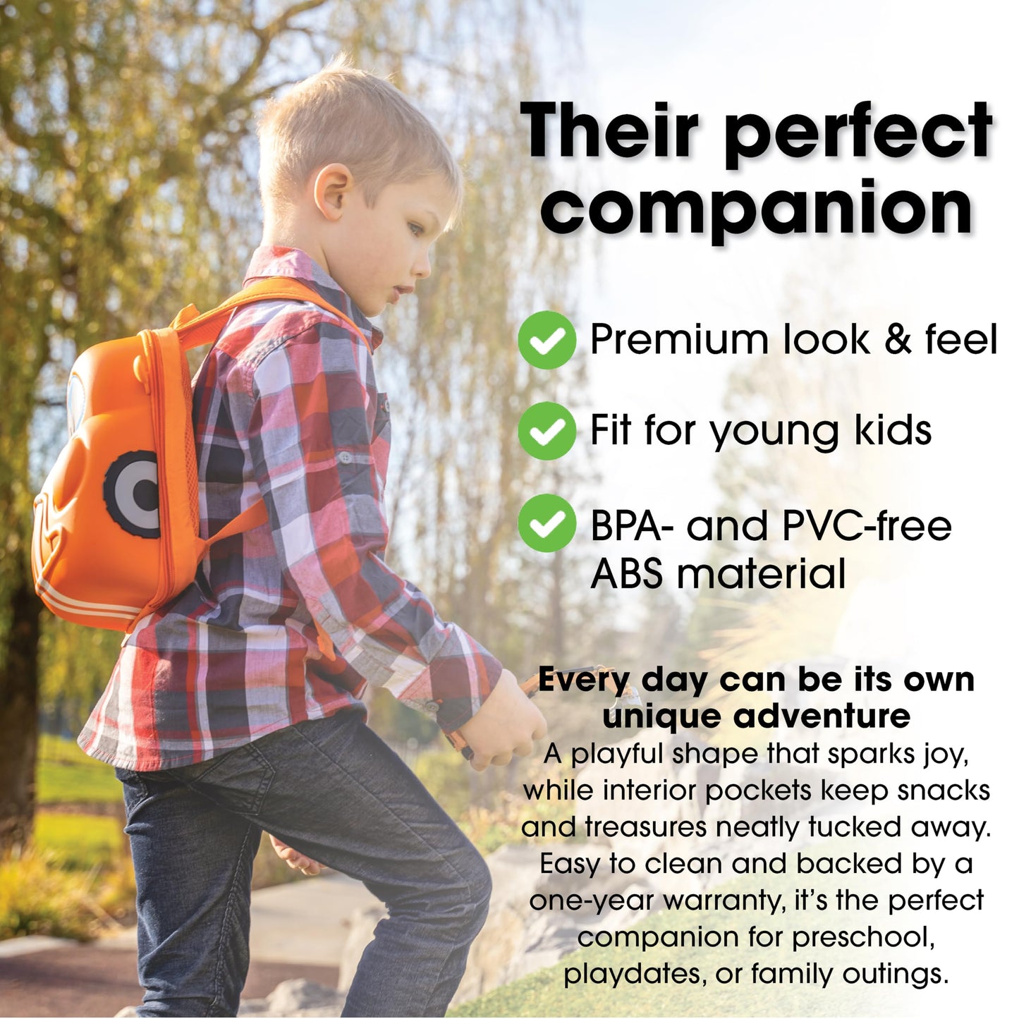 KIDDIETOTES Rocket Backpack for Toddlers, and Children - Perfect for Daycare, Preschool, Kindergarten, and Elementary School