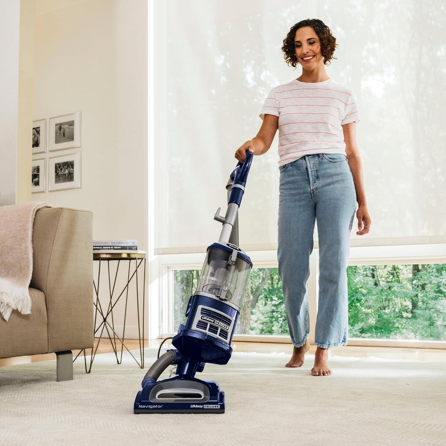 Shark NV360 Navigator Lift-Away Vacuum - Powerful Suction for Multi-Surface Cleaning | Blue, Renewed