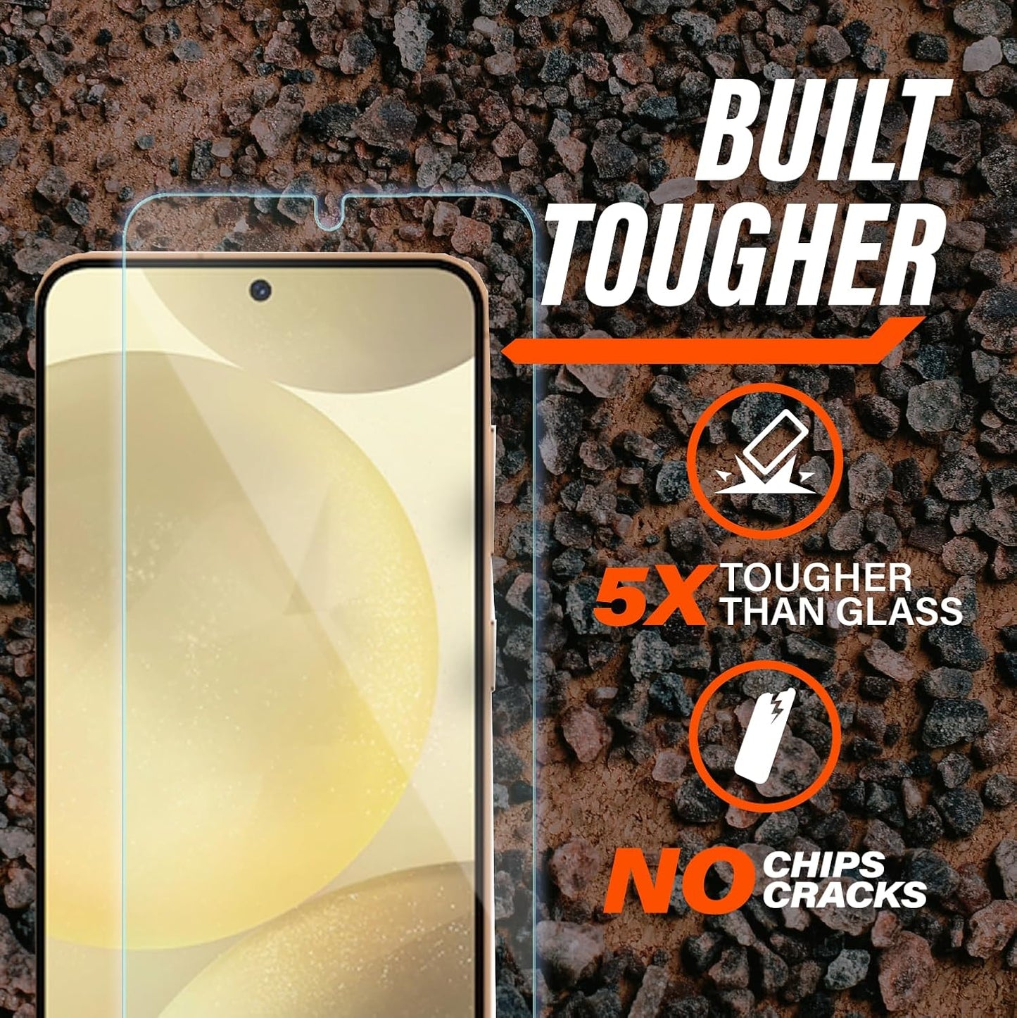 2 pack S24+), Gadget Guard Hybrid Glass Pro-Active - Screen Protector (Samsung Galaxy Clear
