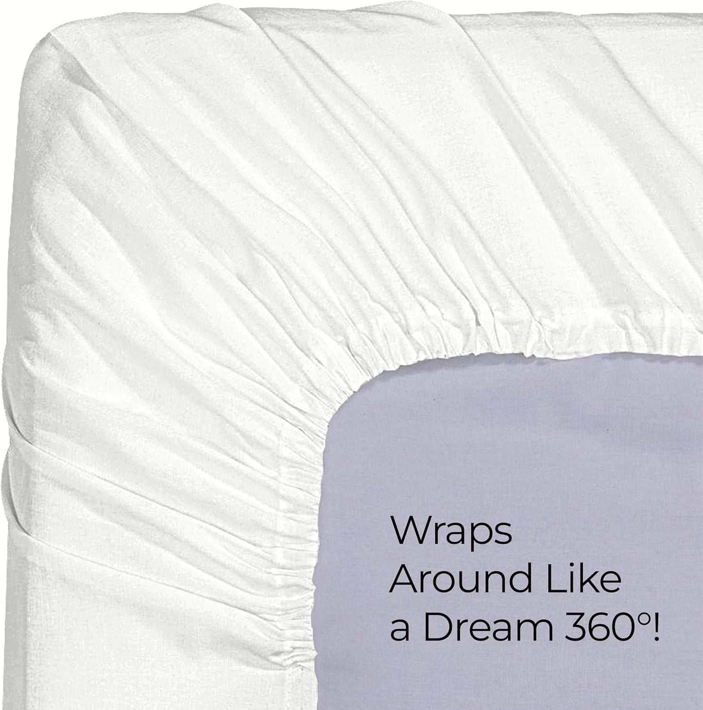Utopia Bedding Full Fitted Sheet - Deep Pocket Soft Microfiber - Fade Resistant & Easy Care - White