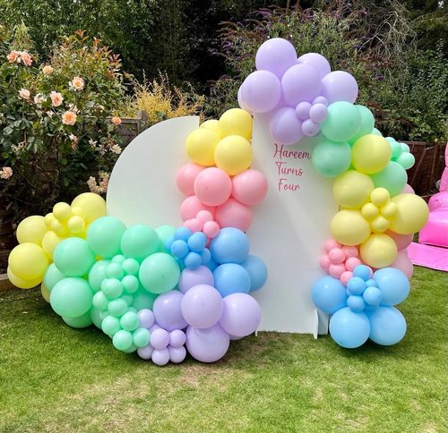 KBZVNAF Pastel Balloons - 50 Pack 12-Inch Multicolor Latex Balloons for Baby Showers & Birthdays