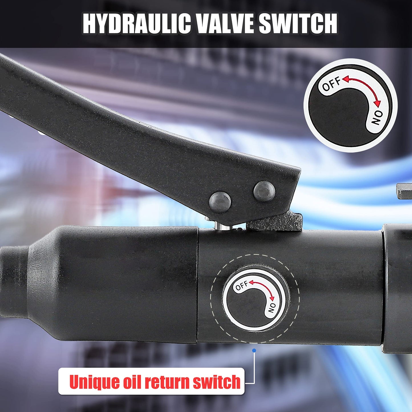NEWTRY Hydraulic Cable Cutter Hydraulic Rebar Cutter φ25/32” Steel Wire Cutter 60KN Bolt Cutter for Copper Aluminum Cable, Armoured Cable, ACSR, Wire Rope, Steel Strand Wire, Aluminum Wire