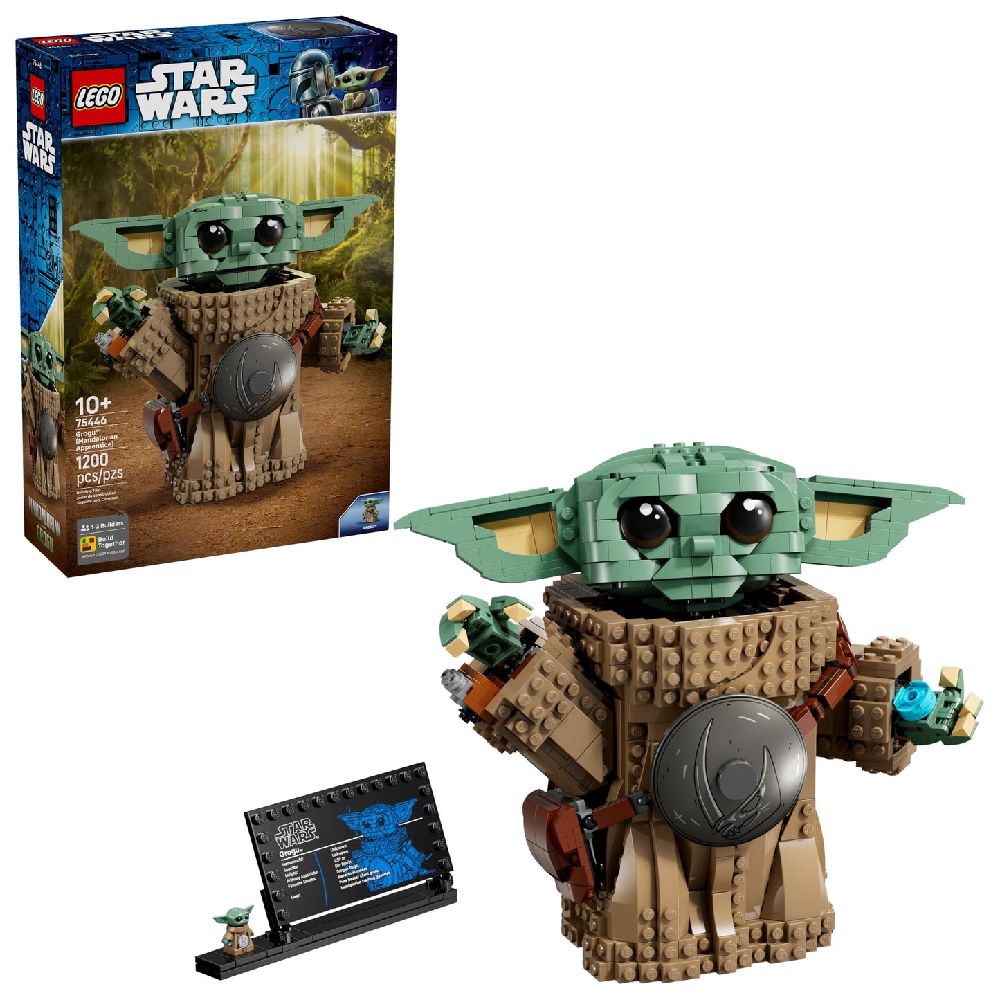 LEGO Star Wars Grogu (Mandalorian Apprentice) Building Toys - Build and Display Set for Boys & Girls, Ages 10+ - Star Wars Gifts for Kids - 75446
