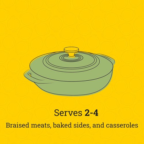 Lodge Essential Enamel Braiser - Induction-Safe & PFAS-Free Cookware - 3.5 Quart, Desert Sage