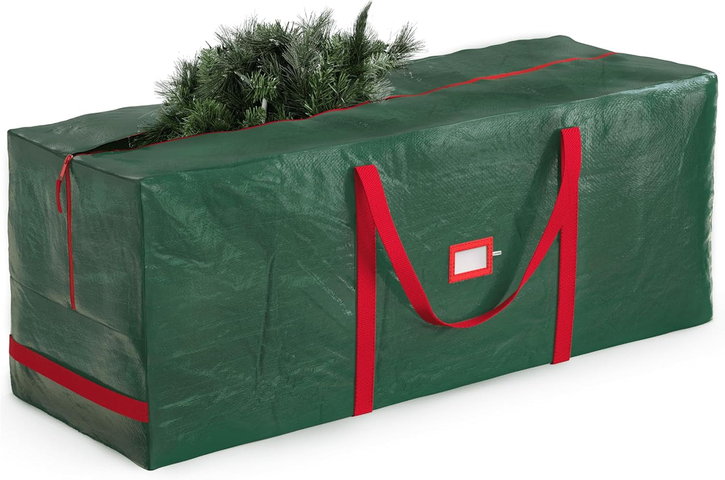 Zober Christmas Tree Storage Bag - Waterproof & Durable for 7.5 Ft Artificial Trees - Green