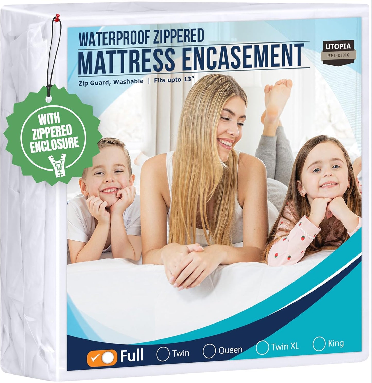 Utopia Bedding Waterproof Mattress Encasement - Full Size, Bed Bug Proof & Absorbent Cover