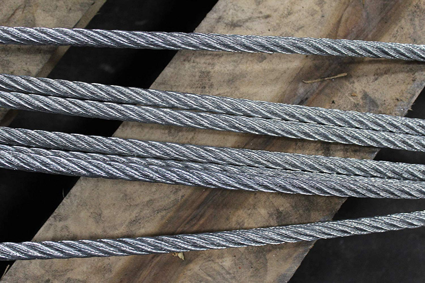 Four Leg Bridle Wire Rope Sling | 2.2 Ton Vertical Rated | Eye Hooks with Safety Latches | 1/4" Dia. | 10' Length | EIPS 6x25 IWRC | Hanes Supply (HSI) Heavy Duty Rigging Cable for Lifting and Towing