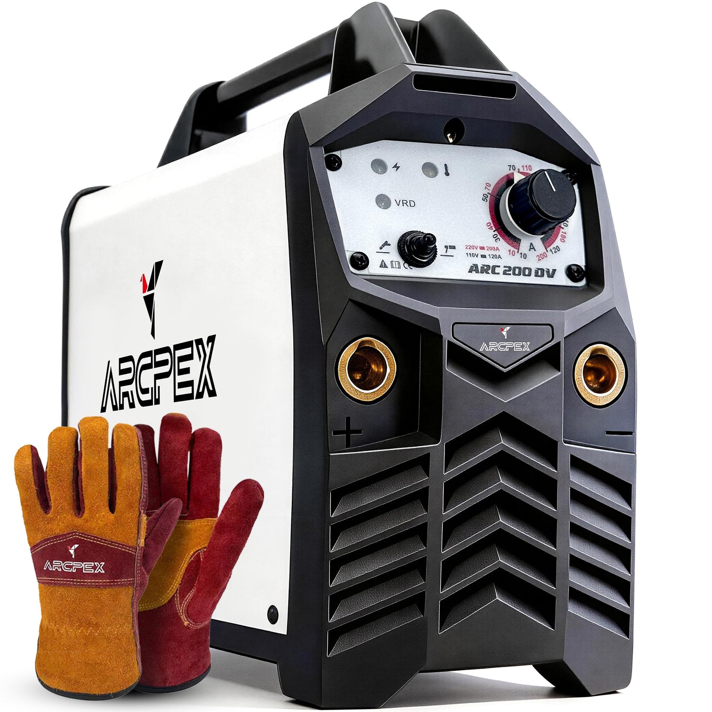 Stick welder and welding gloves