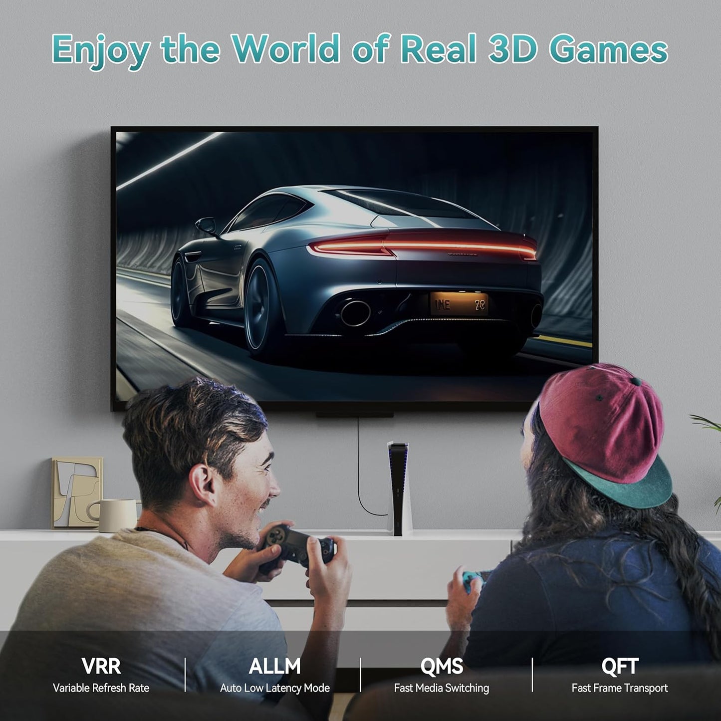 20FT/6M, 2.1 48Gbps 8K@60Hz 4K@120Hz 2.2&2.3/Dolby Fiber Optic HDMI Cable Long HDMI Cable Support High Speed Dynamic