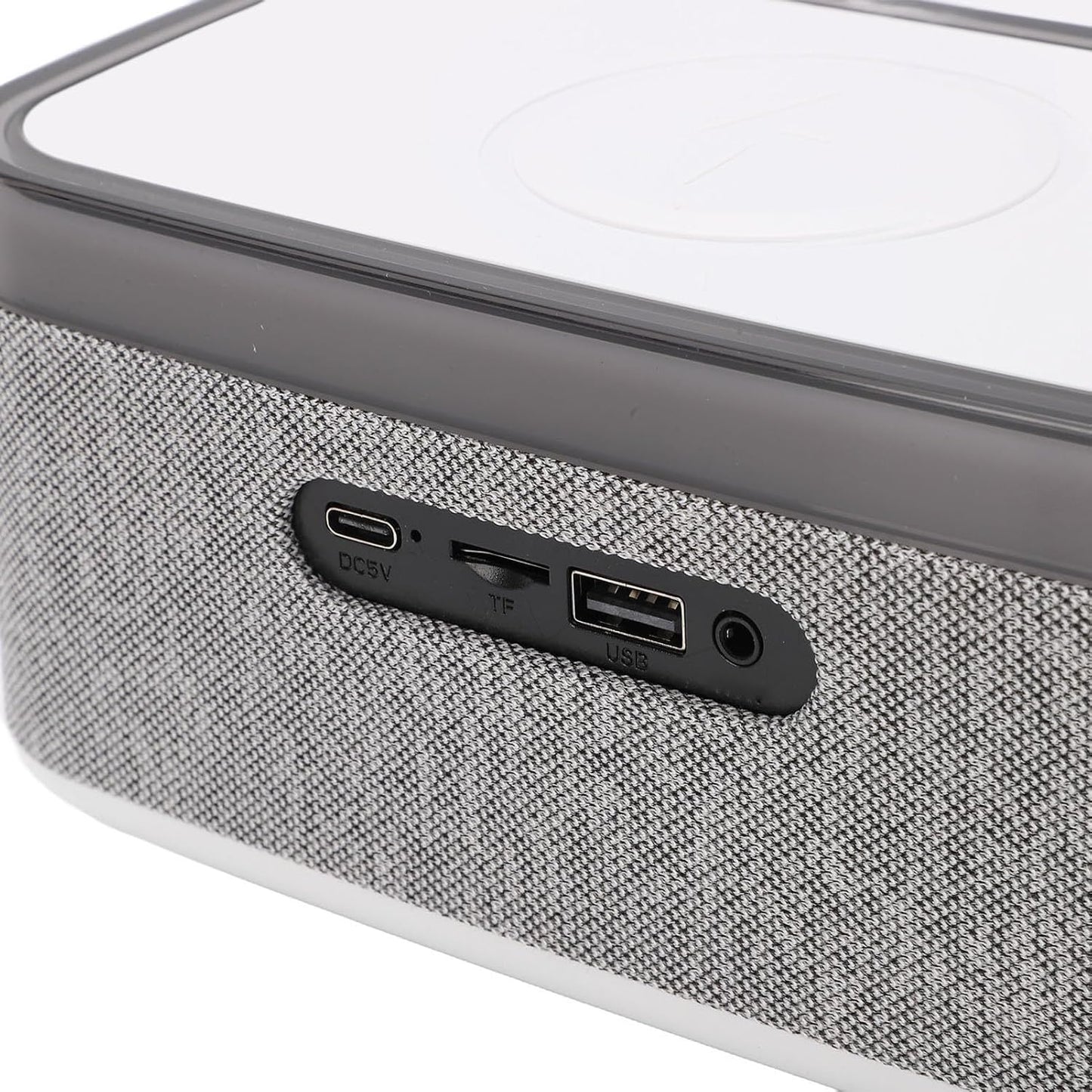 YUEHISY Bluetooth Speaker with Wireless Charging, Multifunctional Wireless Speaker, White Noise Sound Machine with LED