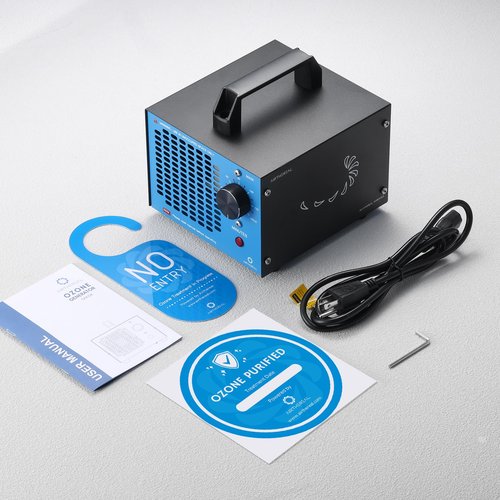 Airthereal MA5K Ozone Generator for Home, Ozone Air Ionizer Odor Eliminator with 120-Min Timer, Lightweight Design, Odor Removal for Car, Smoke, Pets, Basements, Covers Up to 2,000 Sq. Ft., Blue